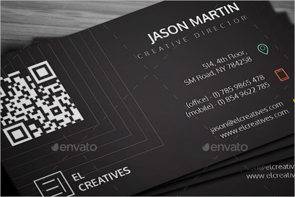 Creative Black Business Card Template