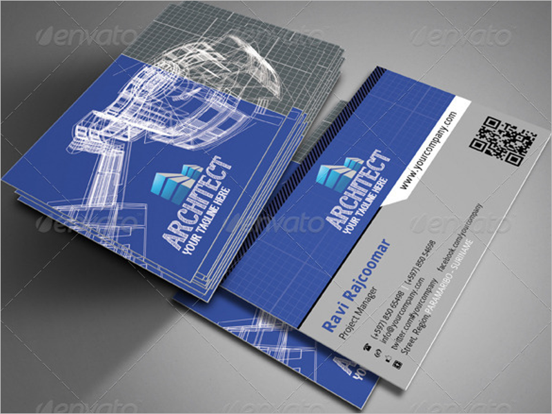 Editable Architect Business Card Design
