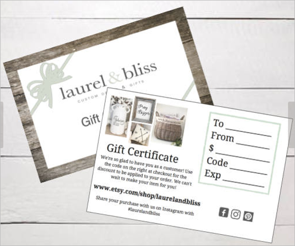 Free Birthday Gift Certificate Template Download