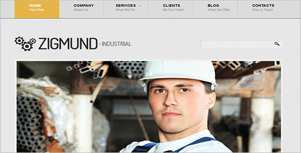 Industrial Manufacture Drupal Template