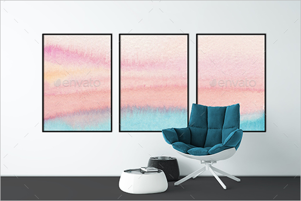 Photorealistic Wall Mockup Design