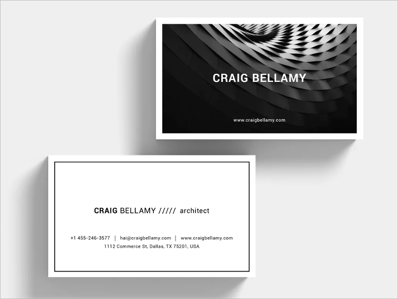 Professional Architect Business Card Template