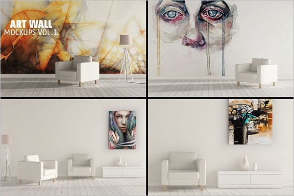 Wall Mockup PSD Design