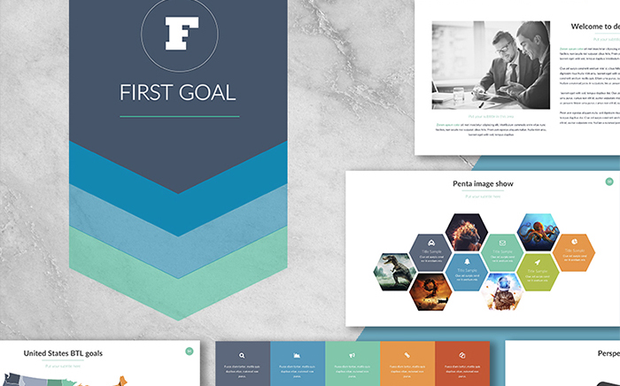 First Goal PowerPoint Template