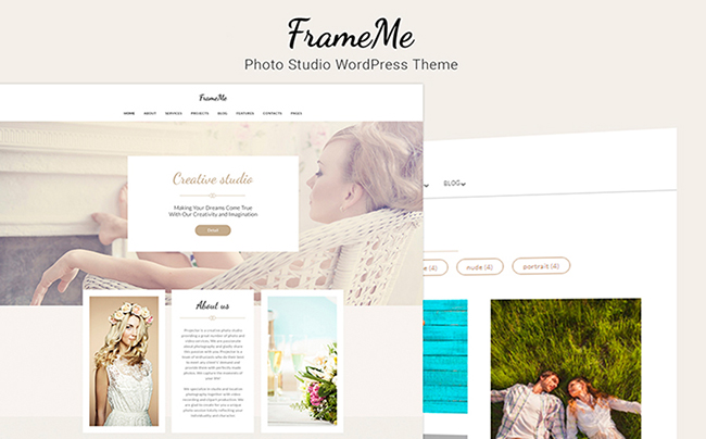 FrameMe - Photography Studio WordPress Theme