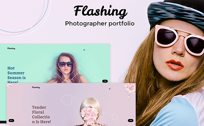 Flashing - Photographer Portfolio WordPress Theme