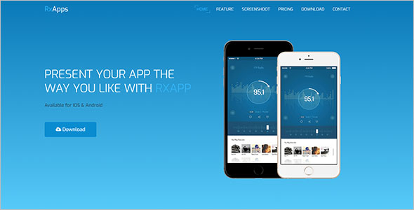 Android App Landing page Template