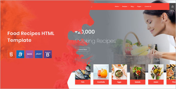 Attractive Food HTML Template