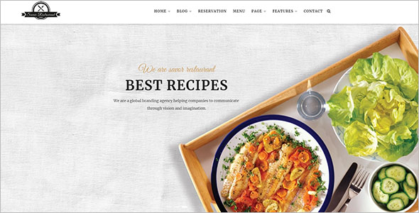 Attractive Food Recipes Drupal Template