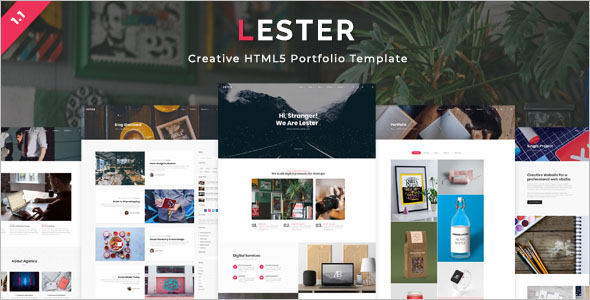 Attractive HTML Portfolio Template