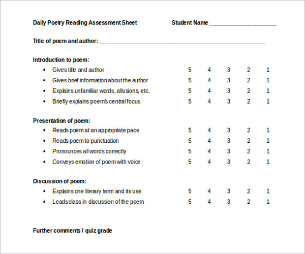 Balance Grade Sheet Template