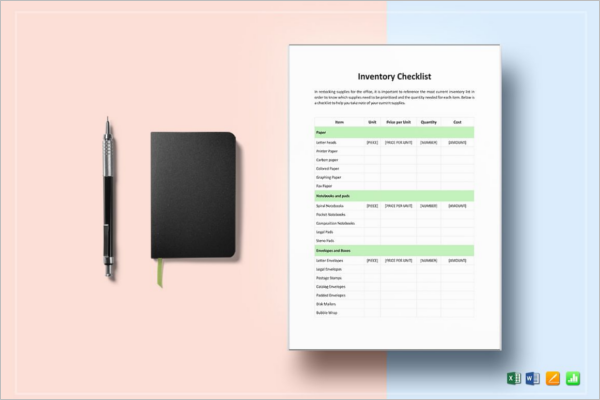 Basic Inventory Checklist Template