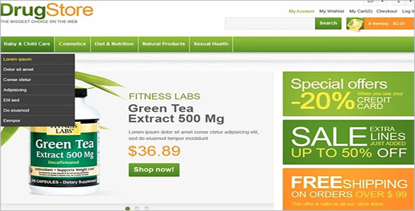 Best Selling Health Magento Theme