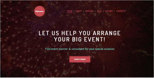 Big Event Management Website Template