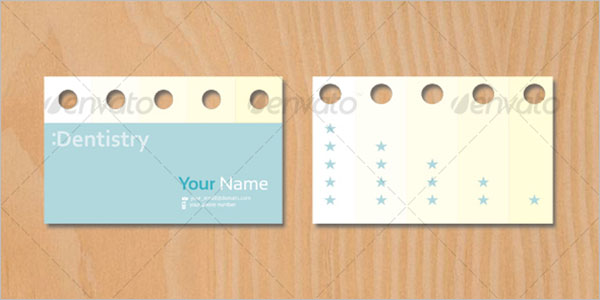 Blank Dental Business Card Template