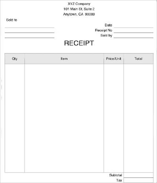 22 medical receipt templates free pdf doc excel formats