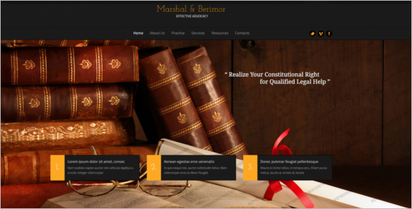 Bootstrap Law Firm Website Template