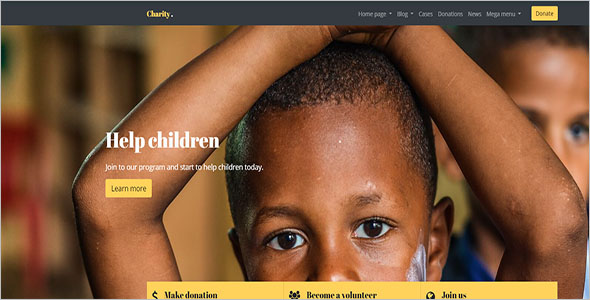 Bootstrap Template For Non-Profit
