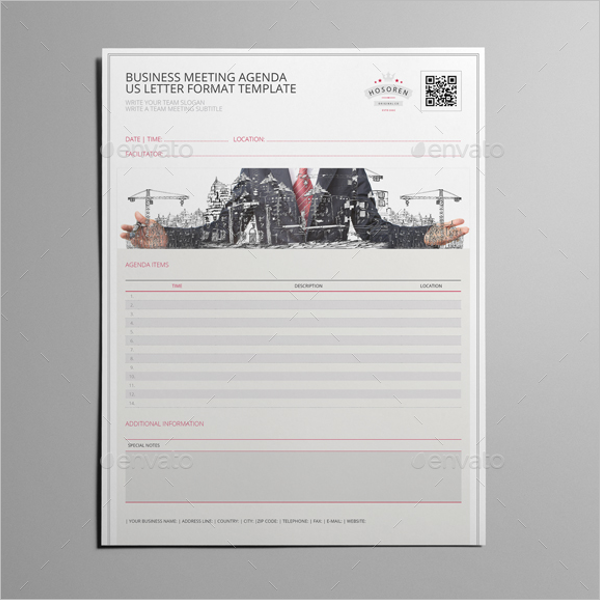 Business Agenda Template