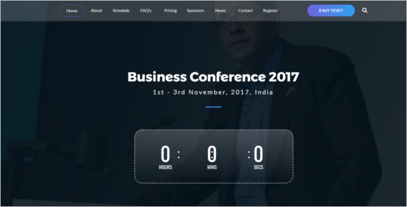 Business Event Website Template