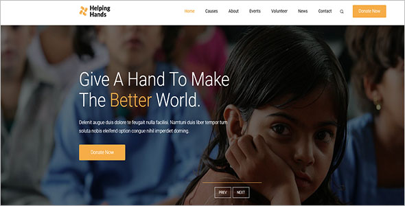 Charity Organization Bootstrap Template