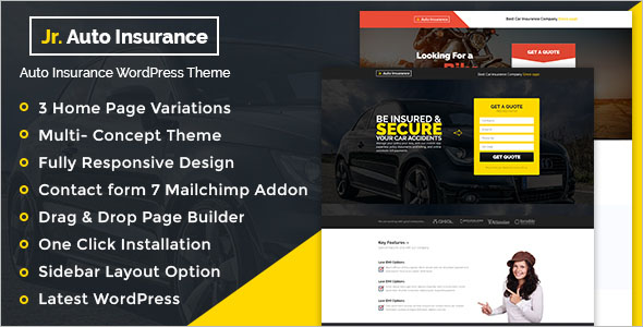 Clean Insurance WordPress Theme