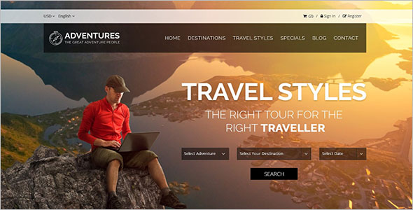 Clean Travel HTML Template