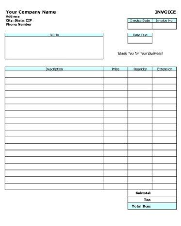 20 contractor receipt templates free pdf excel word formats