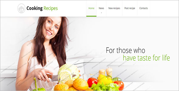 Cooking Recipes Website Template