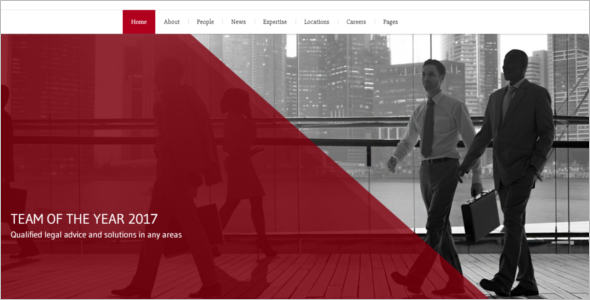 Corporate Law Firm Website Template