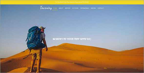 Customizable Travel HTML Template