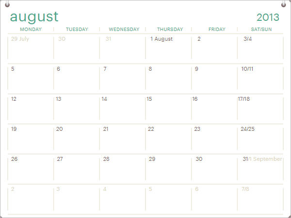 Daily Calendar Agenda Word