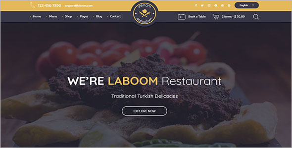 DeliciousÂ Food Drupal Template