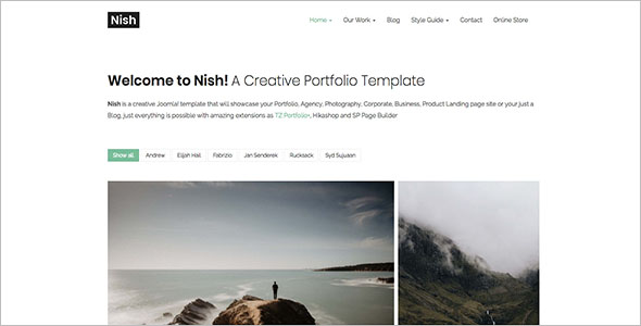 E-Commerce Joomla Portfolio Template