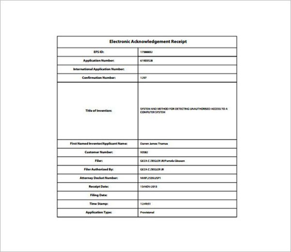 exclusive acknowledgement receipt template excel free download simple