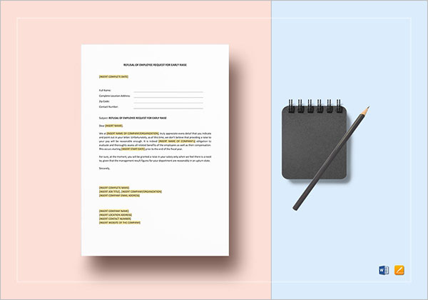 Employee Refusal Form To HR