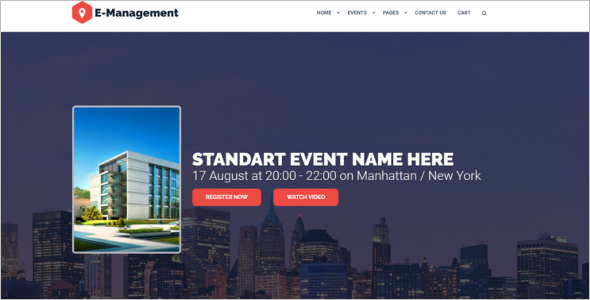 Event Management Bootstrap Theme