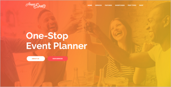 Event Planner Website Theme
