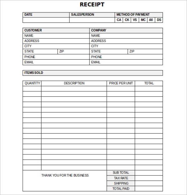 22 medical receipt templates free pdf doc excel formats