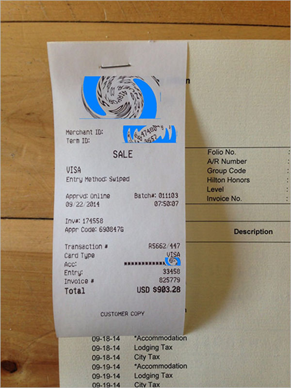 Free Fake Restaurant Receipt Template