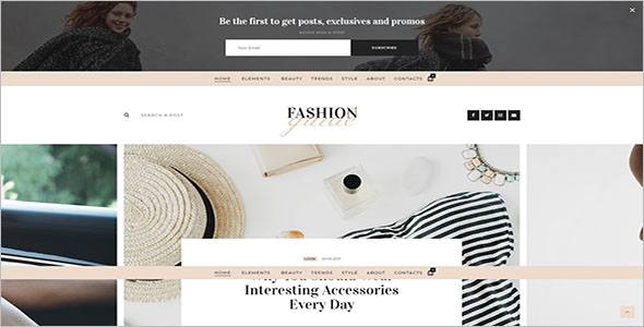 Fashion Grid Blog Template
