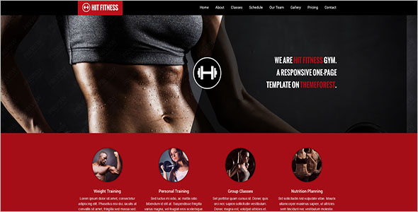 Fitness Joomla Template