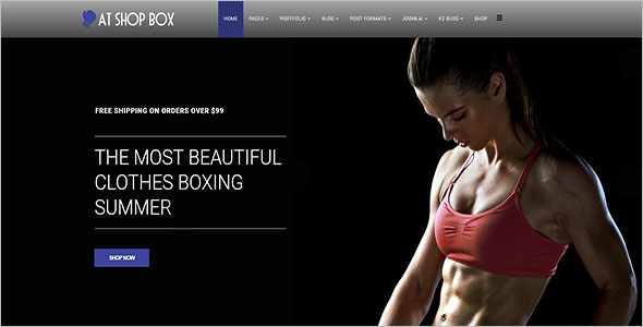 Fitness Person Joomla Template