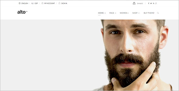 Flat Design Website Prestashop Theme