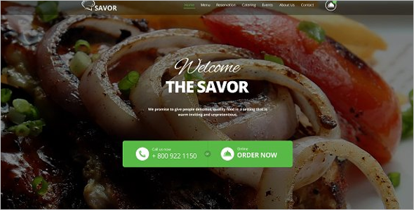 Food Order System Website Template