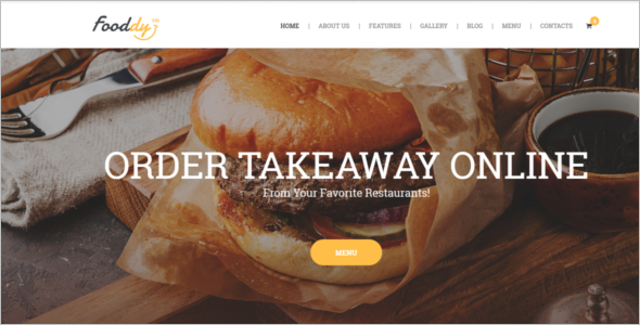 Food Ordering Website Template