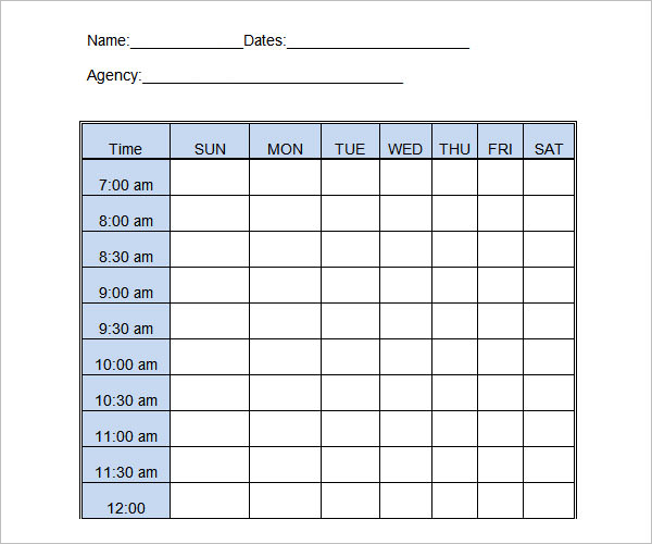 Free DownloadÂ Daily Log Template