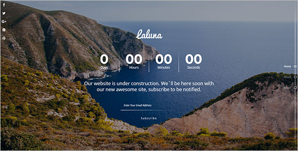 Fullscreen Static HTML Template