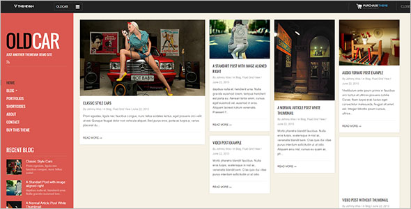Fully ResponsiveÂ Grid Blog Template