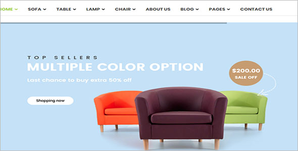 Furniture HTML Bootstrap Template